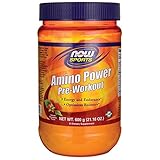 NOW Foods - Amino Power Pre-Workout Natural Raspberry - 600 Grams