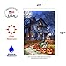 Toland Home Garden 28x40 Inch Double Sided House Flag Halloween Flag, Spooky Manor Spooky Halloween Garden Flag For Outdoor Yard Flag Decoration