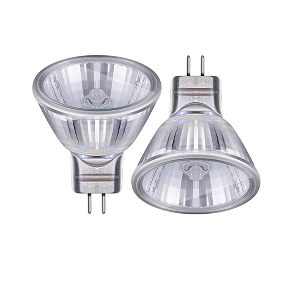 Suithink 10 Pieces Warm White 2700K MR11 G4 20W 12V Halogen Light Bulbs,35mm Diameter