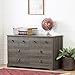 South Shore Volken 6-Drawer Double Dresser-Gray Maple