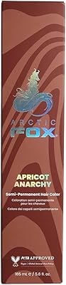 Arctic Fox Semi-Permanent Hair Dye, Vegan & Cruelty-Free, Apricot Anarchy, Ammonia-Free, Conditioning Formula, For All Hair Types, DIY Color, 5.6 fl oz