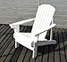 Outsunny Adirondack Outdoor Patio Lounge Chair, White