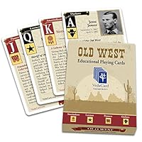 VedaCard Old West - Fun Card Games - Educational Deck of Playing Cards - Vintage and Interesting Old West Cards - Fun History Game