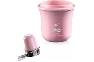 Bincoo Coffee Dosing Cup for 58mm Portafilters-Multi-Use Espresso Coffee Dosing Cup for Weighing,Dosing,and Aroma,Compatible with Espresso Machines(58mm pink)