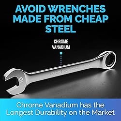 TOOLGUARDS 19mm Wrench SLIM DESIGN Ratchet Wrench