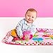 Bright Starts Charming Chirps Activity Gym and Play Mat with Take-Along Toys, Ages Newborn +, Pretty in Pink