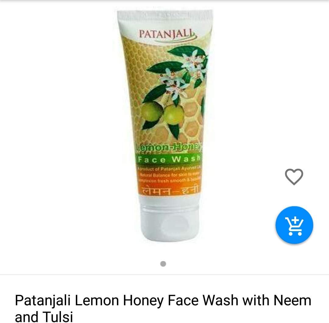 patanjali lemon face wash