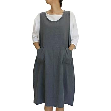 dark grey pinafore dress