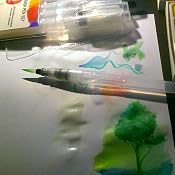 6 Watercolor Brush Pen Set | Aquarellpinsel Mit Wassertank | Wiederbefüllbar Für Malerei & Kalligraphie
