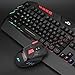 (2018 New Arrival)Rii RK900+ Large Size Multiple Mixed Colors Rainbow LED Backlit Mechanical Feeling USB Wired Multimedia Gaming Keyboard And Mouse Combothumb 4