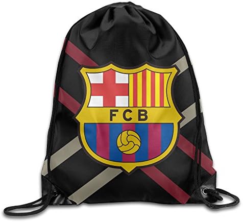 HAPPYO La Liga FC Barcelona Logo Drawstring Backpack Sack Bag