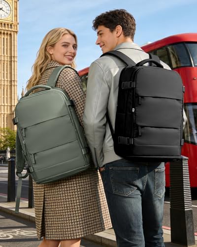 BJLFS Cabin Bags for Ryanair 40 x 30 x 20 x 20 cm Hand Luggage 40 x 20 x 25 cm Waterproof Travel Backpack Women Easyjet Backpack 45 x 36 x 20 cm Wizzair Backpacks with Shoe Holder Bag for Work Computer