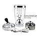 SSAWcasa Protein Shaker Bottle,USB Rechargeable 16oz/450ml Vortex Mixer,High-torque Tornado Shaker Cup,Electric Portable Stirring Blender Mixer for Powder Shake,BPA-Free Automatic Stirrer for Baby Men