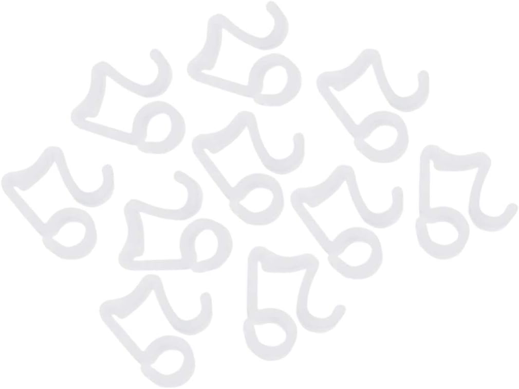 Supvox Pack of 100 Christmas Light Clips Gutter Clips Shingle Clips for Christmas Party Decorations White - Image 4