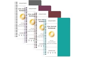 URSUNSHINE Spiral Notebook - 4 Pack Spiral Notebook, 5.6'' x 8.05'', 80 Sheets/160 Pages Per Notebook, College Ruled Notebooks with Twin-Wire Binding, Journals for Women with 4 Colors