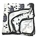 HGHG Bamboo Cotton Muslin Stroller Blanket - 4/6 Layers Muslin Cotton Blanket (Bear, Large)