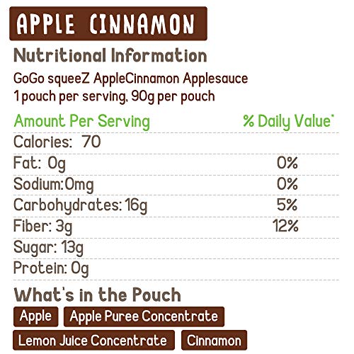 image for GoGo squeeZ Applesauce on the Go, Variety Pack (Apple Apple/Apple Cinn