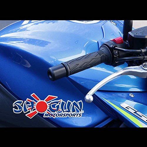 Shogun Motorsports 725-1519 Black Bar End Sliders Suzuki GSXR600 (01-17) GSXR750 (00-17) GSXR1000 (01-16) SV650/S (99-11) GSX-S1000/F (16-17)
