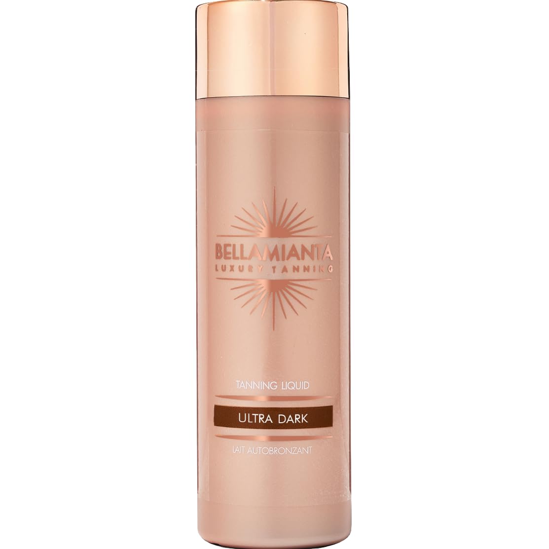 Bellamianta Instant Tanning Liquid Quick Drying, Vegan Fake Tan - Liquid Gold Formula, Streak Free & 60 Second Express Ready To Wear Self Tanner for All Skin Types - 200ml - Ultra Dark