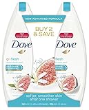 Dove go fresh Body Wash, Restore 14.5 oz, Twin Pack