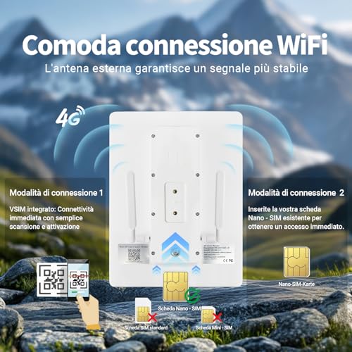 Router Solar 4G para Exteriores con ranura para tarjeta SIM, banda única, cámara WiFi Surport 8 de 2.4 GHz, solar panel de 15 W, batería integrde de 20000 mAh, IP65 waterproof, solution WiFi al aire