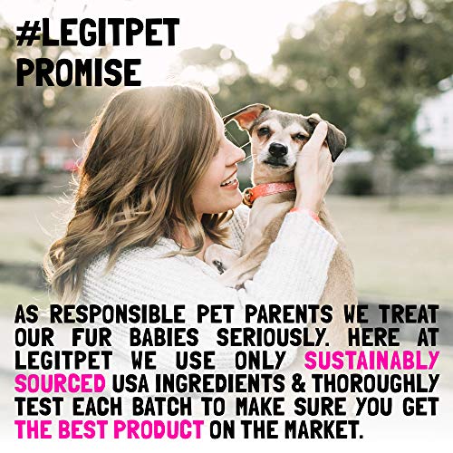 LEGITPET Hemp Hip & Joint Supplement for Dogs - 120 Soft Chews - Made in USA - Glucosamine for Dogs - Chondroitin - MSM - Turmeric - Hemp Seed Oil - Natural Pain Relief & Mobility