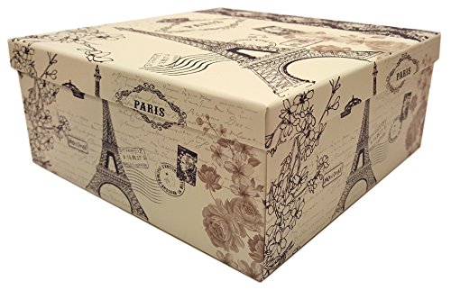 Alef Elegant Decorative Themed Nesting Gift Boxes -3 Boxes- Nesting Boxes Beautifully Themed and Decorated - Perfect for Gifts or Simple Decoration Around the House! (Paris) - Thumbnail 6