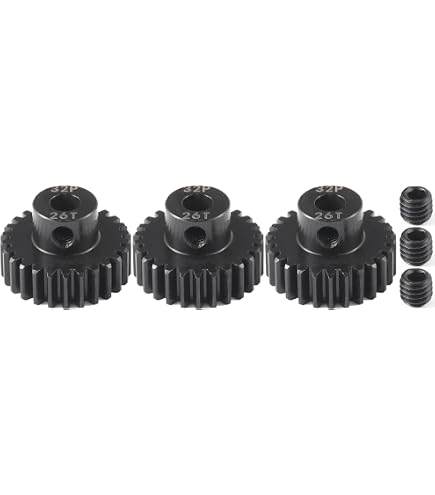 Kyosho NSR500 Motorcycle Upgrade Parts - Aluminum Wheel Gear Assembly Set (2Pcs Silver) For GPM Gear Box