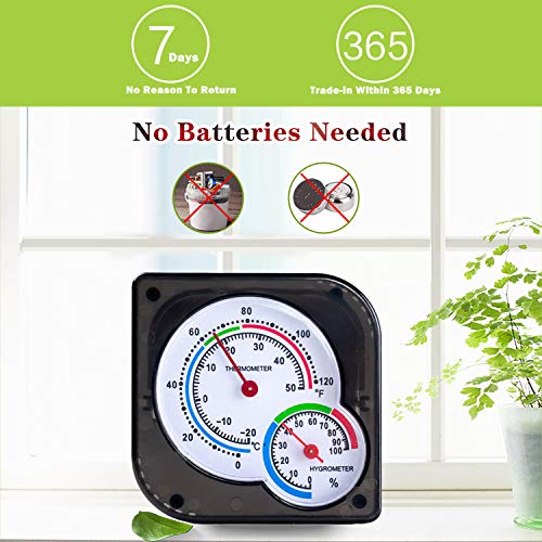 Indoor Thermometer , Hockham Humidity Gauge Room Thermometer Humidity