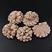 Tinksky Hessian Burlap Flowers Burlap Lace Roses Flowers for Christmas Wedding Decoration-5pcs (Brown)