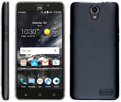 TurtleArmor | ZTE Prestige 2 Case | ZTE Maven 3 Case [Flexible Armor] Flexible TPU Case Slim Fitted Soft Armor Cover - Clear