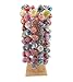 D & J Lollipop Stands 96 Hole Solid Wood Cake Pop Stand and Lollipop Holder Display, Square Base