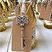 Hocety Key Bottle Opener Wedding Favors Souvenirs Vintage Beer Opener Keychain with Paperboard Tag Card Party Favors Event Party Supplies Single Individual Package (8cm)