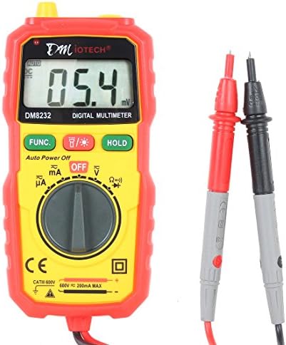 uxcell Ranging Digital Multimeter AC/DC Current Voltage Resistance Continuity Diode with NCV Function Multi Meter Tester LCD Backlight DM8232