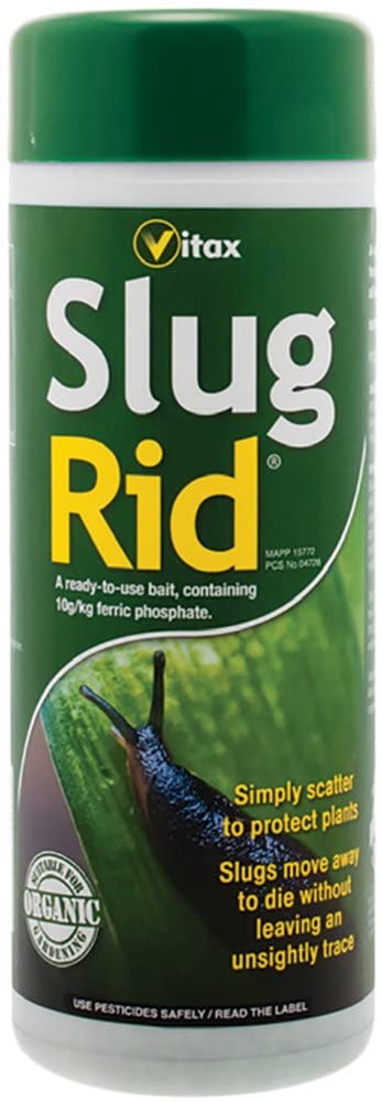 Vitax Slug Rid 300g ready to use pelleted bait designed to control slugs and snails