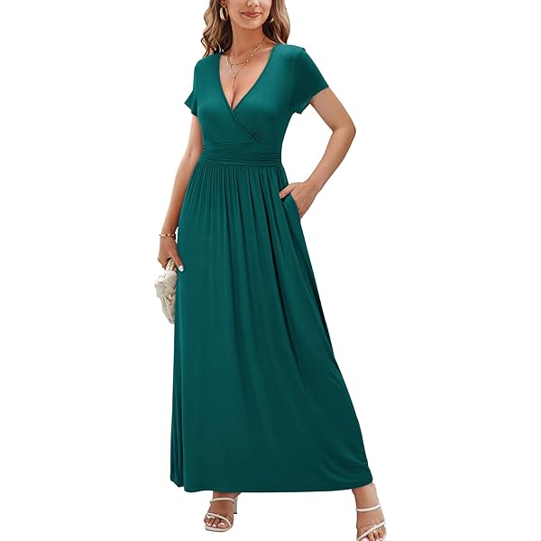 GLIGET Dresses for Women 2024 Long Sleeve Ruffle Hem Belted A Line Maxi  Dress (Size : Small) at Amazon Women's Clothing store