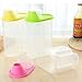 2pcs Rice Cereal Containers Storage Bpa Free Transparent Sealed Tank Food Storage Cans Dumping of Dried Fruit Snacks Flour Splenda Antibacterial Storage Tank