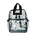 DALIX Small Clear Backpack Bag in Navy Blue