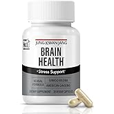 JUNG KWAN JANG Ginkgo Biloba Supplements with American Ginseng for Brain Health Formula, Memory Extra Strength, Focus Booster, Promote Cognitive Function - 30 Capsules for Men and Women