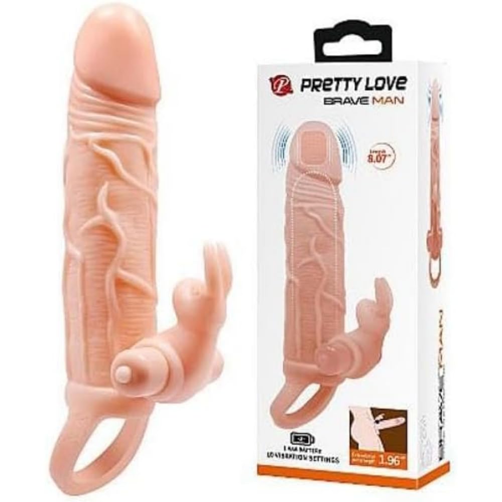 Penile Cover with 10 Brave Man Pretty Love Vibrations