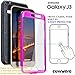 COVRWARE Aegis Series Compatible with Galaxy J3 (2016)/ J3 V/Sky/Sol/ j36/ j36V/Amp Prime/Express Prime Full-Body Holster Armor Case with Built-in Screen Protector, Belt-Clip, Kickstand, Purple