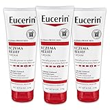Eucerin Eczema Relief Cream - Full Body Lotion for Eczema-Prone Skin - 8 oz Tube, Pack of 3