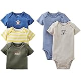 Carter's Baby Boys' 5-Pack S/S Bodysuits