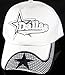 Dallas City Bent Brim Adjustable One Size Baseball Caps, Hats & Headwear (White-Star on Brim)