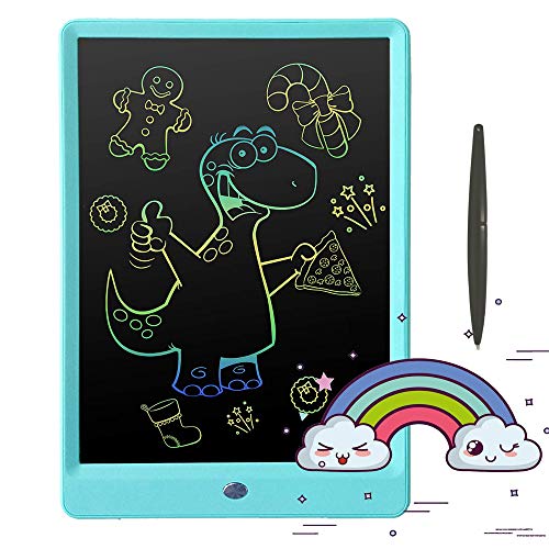Pilipada LCD Writing Tablet Colorful Drawing Tablet, 10 Inches Light Drawing Board Doodle Pad, Early Educational Writing Board for Kids - Thumbnail 7
