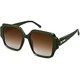 SOJOS Big Retro Square Polarized Sunglasses Womens Mens 70s 80s Vintage Oversized Sunnies SJ2359