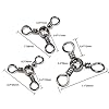 DrFish-Saltwater-Three-way-3-Way-Swivel-Casting-Trolling-Rig-44Lb66Lb100Lb-Black-Nickel