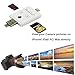 HonkTai USB OTG Card Reader, SD/SDHC / SDXC/TF Card Reader Compatible iPhone X/ 8/8 Plus 5/5s/6/6s/6s Plus/ 7 Plus Computer PC & OTG Android