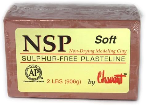 Chavant Clay - NSP Soft Brown - Sculpting and Modeling Clay (40lb Case) by Chavant