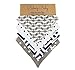 Baby Bandana Drool Bibs by Baby Bee (Set of 4, Gift Set) with 2 snap-buttons latch